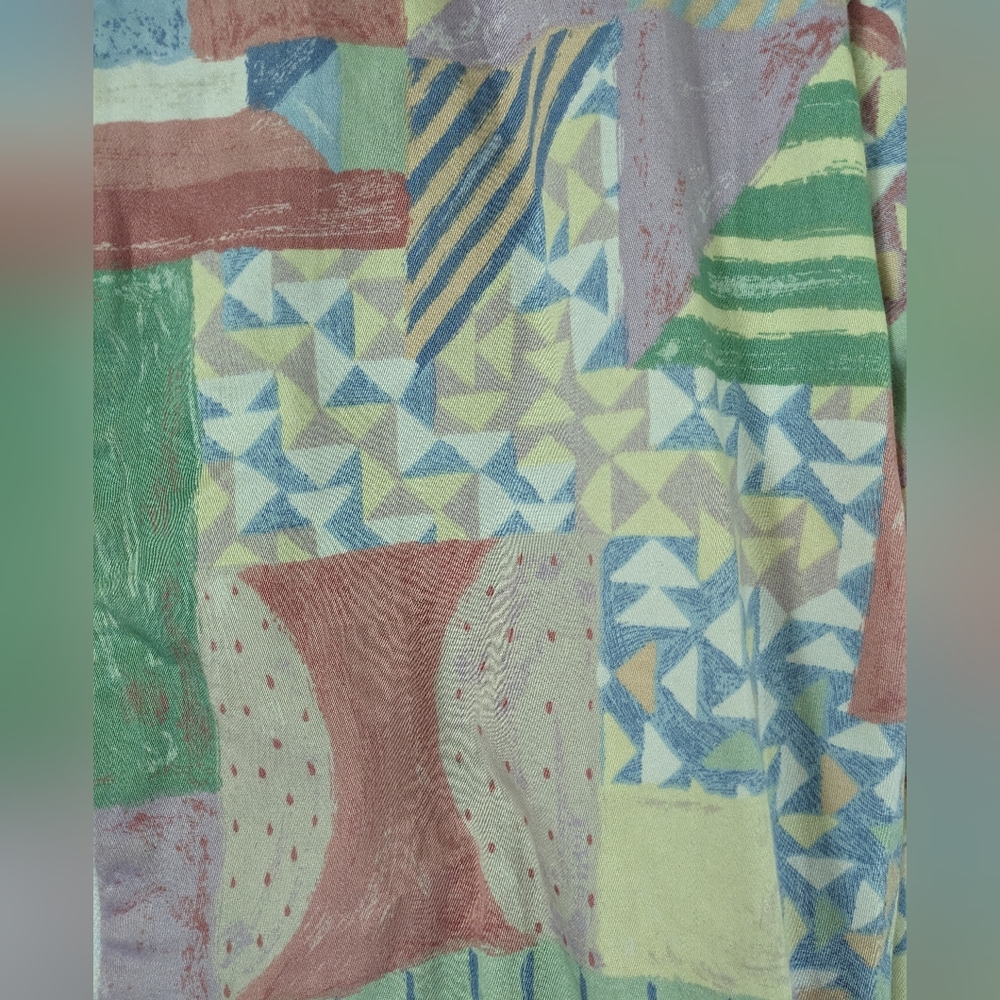 Vintage Patchwork Design Zip Up Spring Jacket - image 4